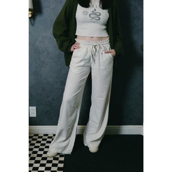 Cream Linen Pants | Sincerely Jules - Picture 1 of 6